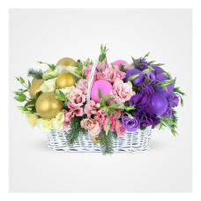 Sana Lisianthus Flower Basket